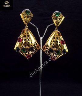 petra-2020-saudi-24-carat-gold-plated-coloured-cz-stones-earrings