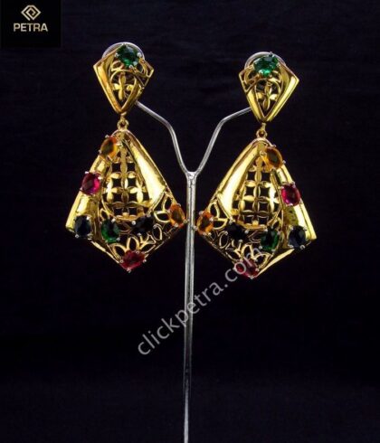 petra-2020-saudi-24-carat-gold-plated-coloured-cz-stones-earrings