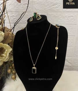 4pcs-gorgeous-green-stone-jewelry-set