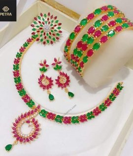 rare-multi-color-crystal-4pcs-jewelry-set