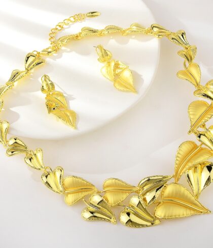 gorgeous-leaf-gold-plated-party-jewelry-set