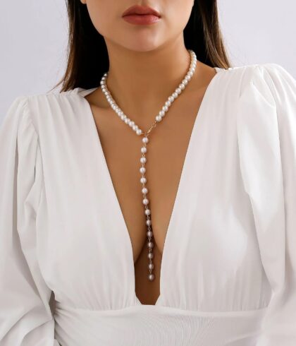 petra-new-fashion-long-round-bead-collarbone-necklace