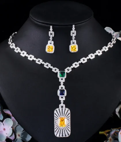 dubai-elegant-cz-square-drop-necklace-2